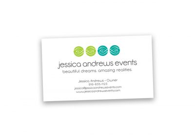 Corporate Design | Business Card | Jessica Andrews Events | Folsom