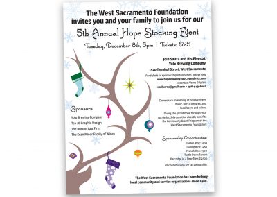 Corporate Design | Events | West Sacramento Foundation Flier | West Sacramento