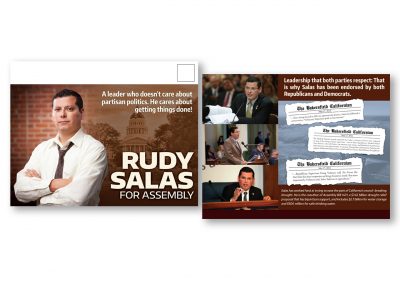 Political Design | Campaign Mailer | Rudy Salas | Bakersfield