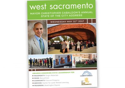 Corporate Design | Events | State of the City Program – Front | West Sacramento