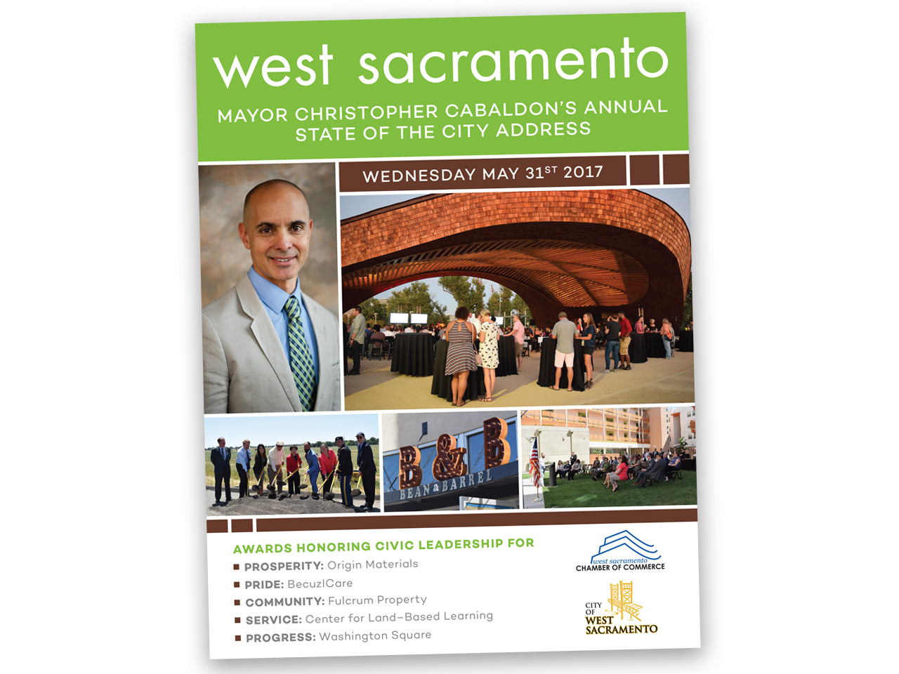 Corporate Design | Events State Of The City Address Front | West Sacramento